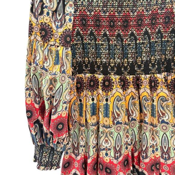 Alice + Olivia Julissa Empire Waist Mini Dress Now And Forever Tangerine Size 6 - Picture 8 of 16